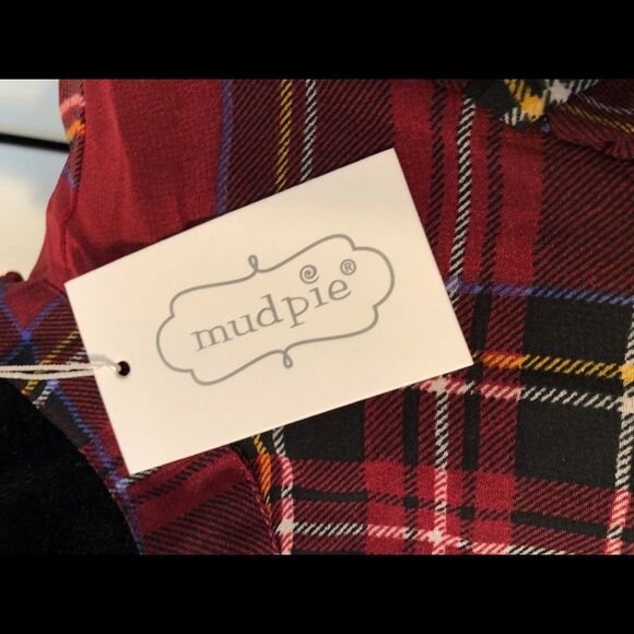 Mudpie plaid ruffled top long sleeve. Ramona top lined, adorable for Christmas! - Picture 7 of 8